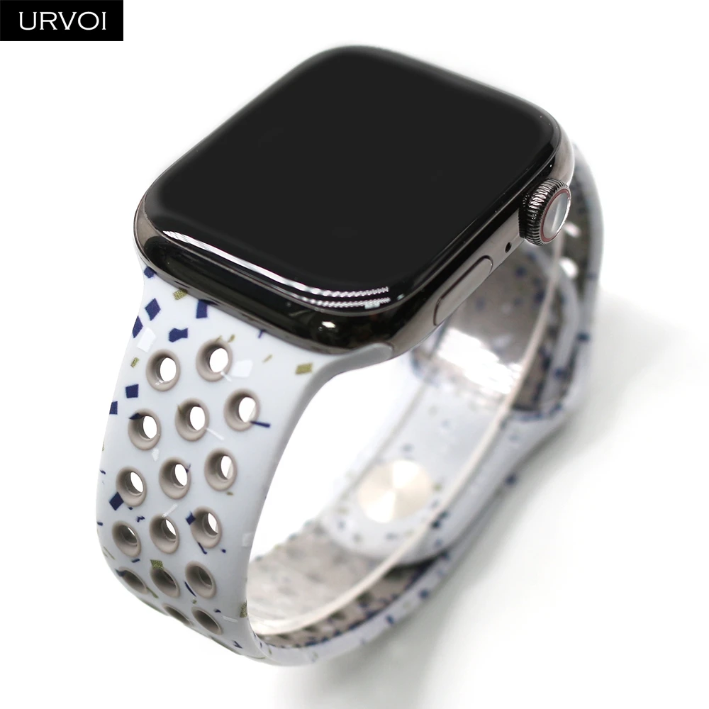 Dual-Color Breathable Silicone Strap