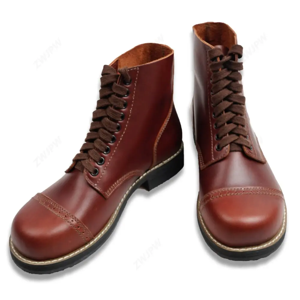 WW2 US ARMY BOOTS LEATHER BOOT SHORT GANG OUTDOORS BOOT HIGH QUALITY-US/406103
