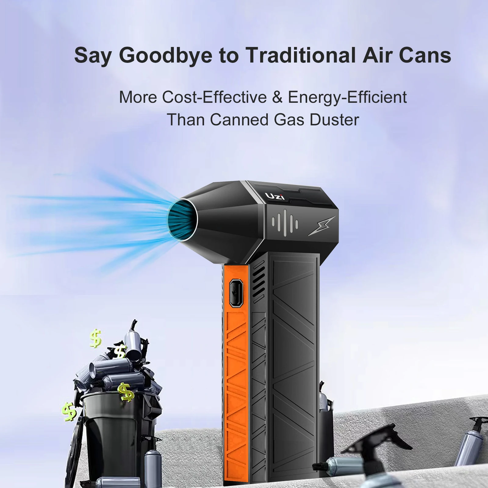 X3pro,Electric Air Duster,Blower ，Mini Turbo Jet Fan，Handheld Brushless Motor150,000 RPM,for Cleaning PC&Keyboard Car and Home, 2