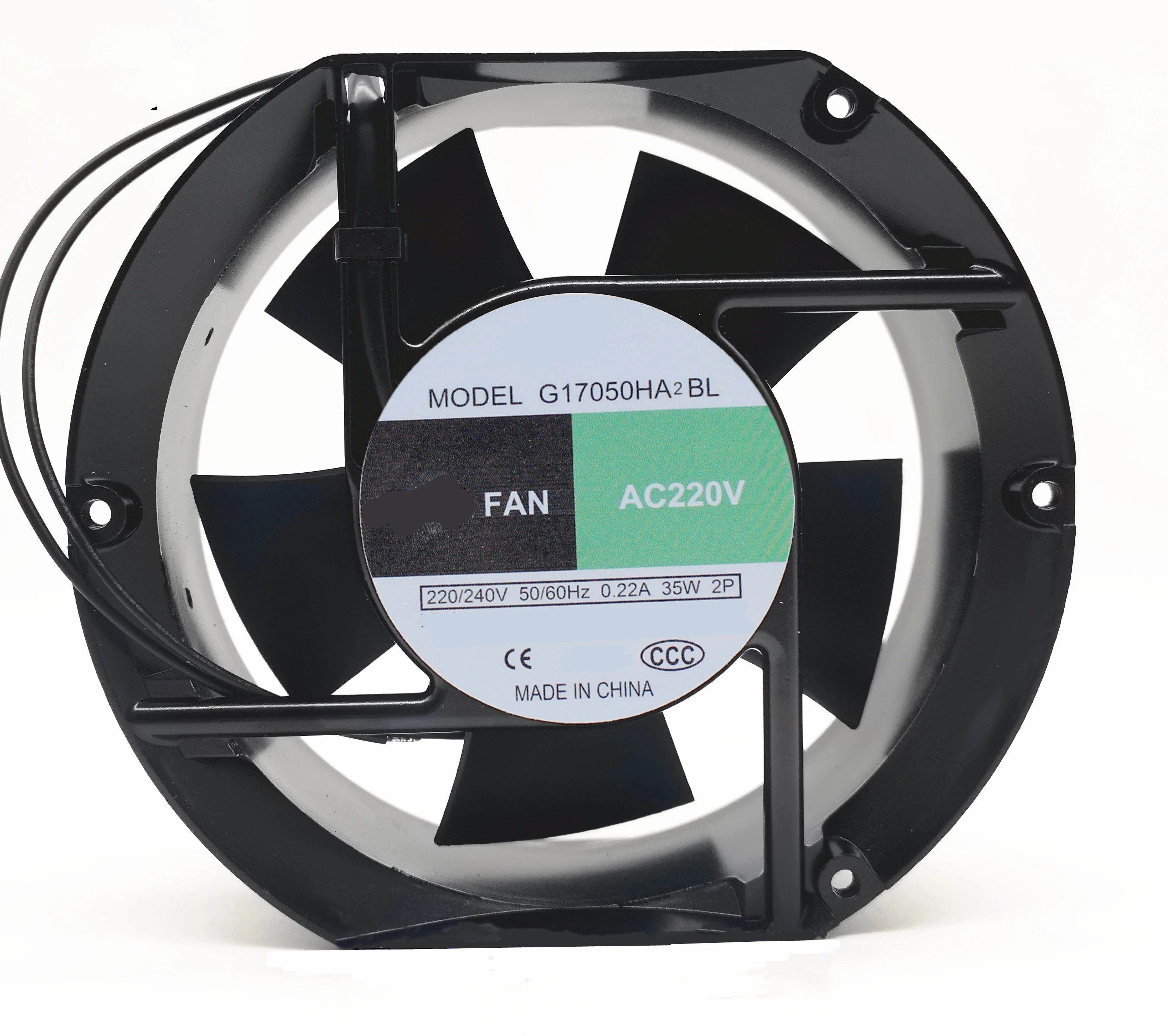 Ventilador de Refrigeração G17050ha1bl 110v G17050ha2bl 220v G17050ha3bl 380v 172 mm 150 mm 51 mm