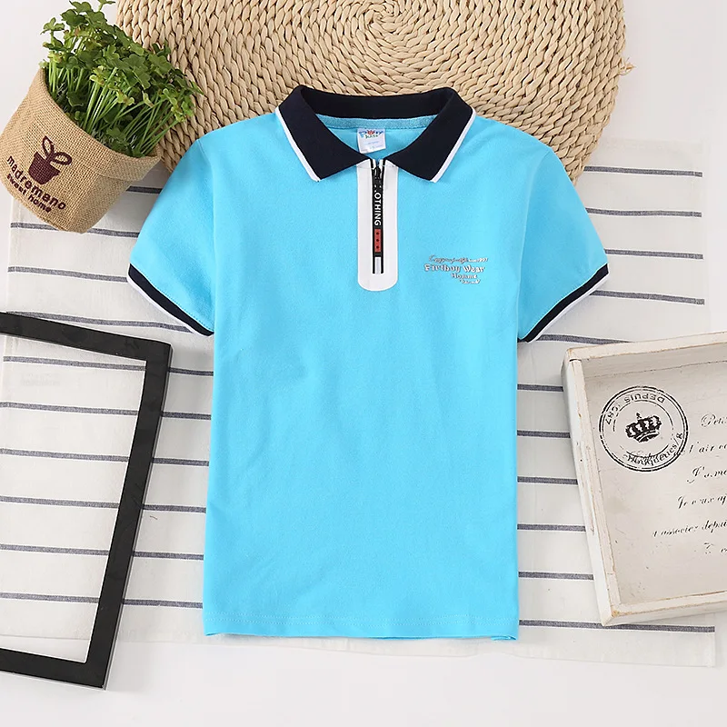 Nieuwe Jongens Zomer Kinderen Poloshirt Gestreepte Kinderen Jongens Poloshirts Engeland Stijl Mode Jongens Designer Kleding School Uniform Top