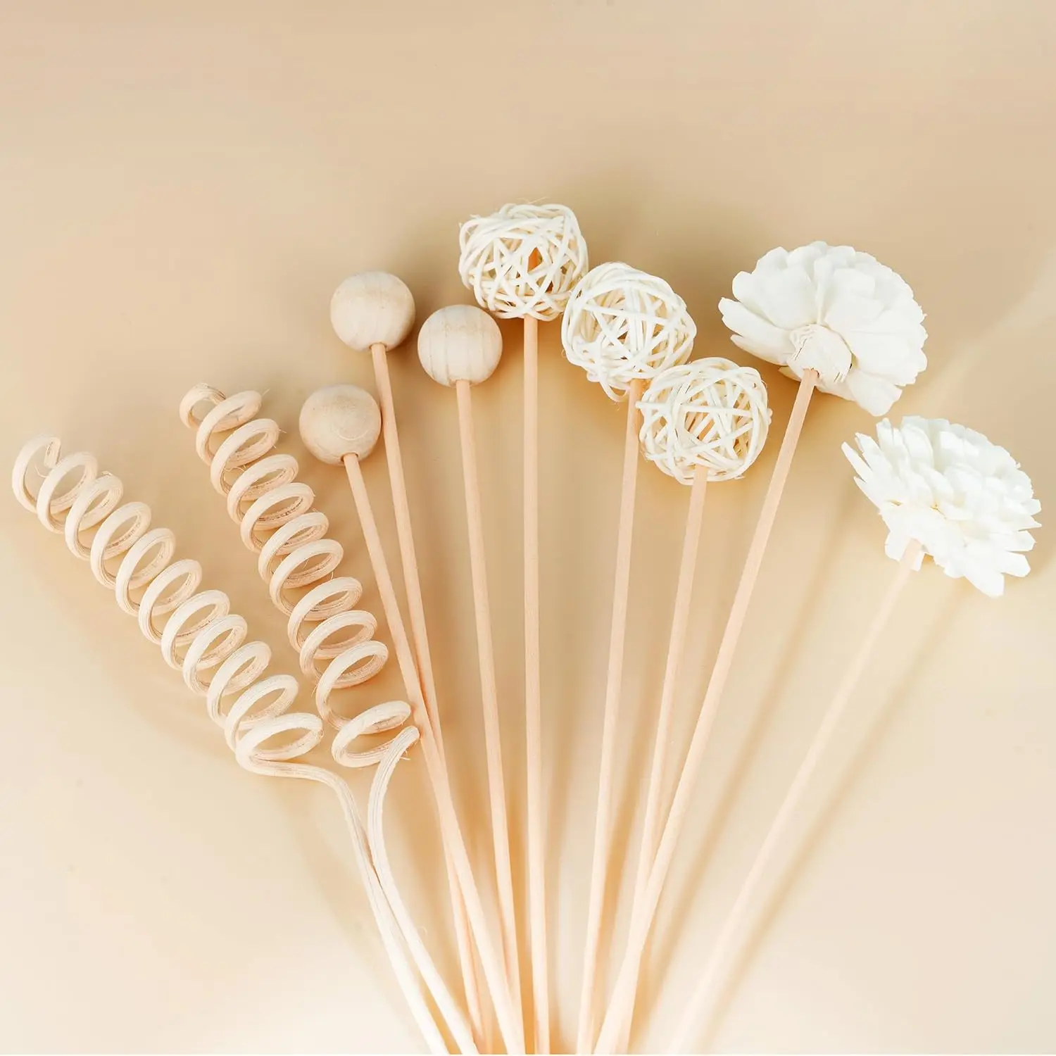 Bâton d'extension de bâton d'arôme de roseau de 13 pièces, ensemble de brûleur d'arôme de roseau de fleur de vigne naturelle, bandes de vigne de remplacement de brûleur d'arôme