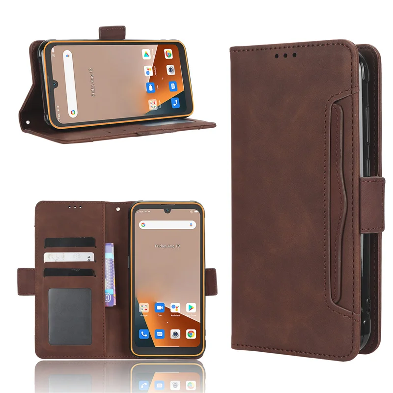 Wallet Flip Style Skin Feel Leather Phone Cover For Blackview BV5200 BV5500 Plus With Separate Card Slot