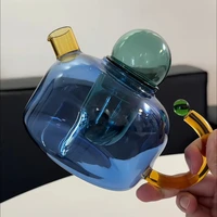 Tasse en verre résistante aux hautes températures contrastées, Filtration de séparation de l'eau et du thé, théière à petites bulles, poêle électrique en céramique 4