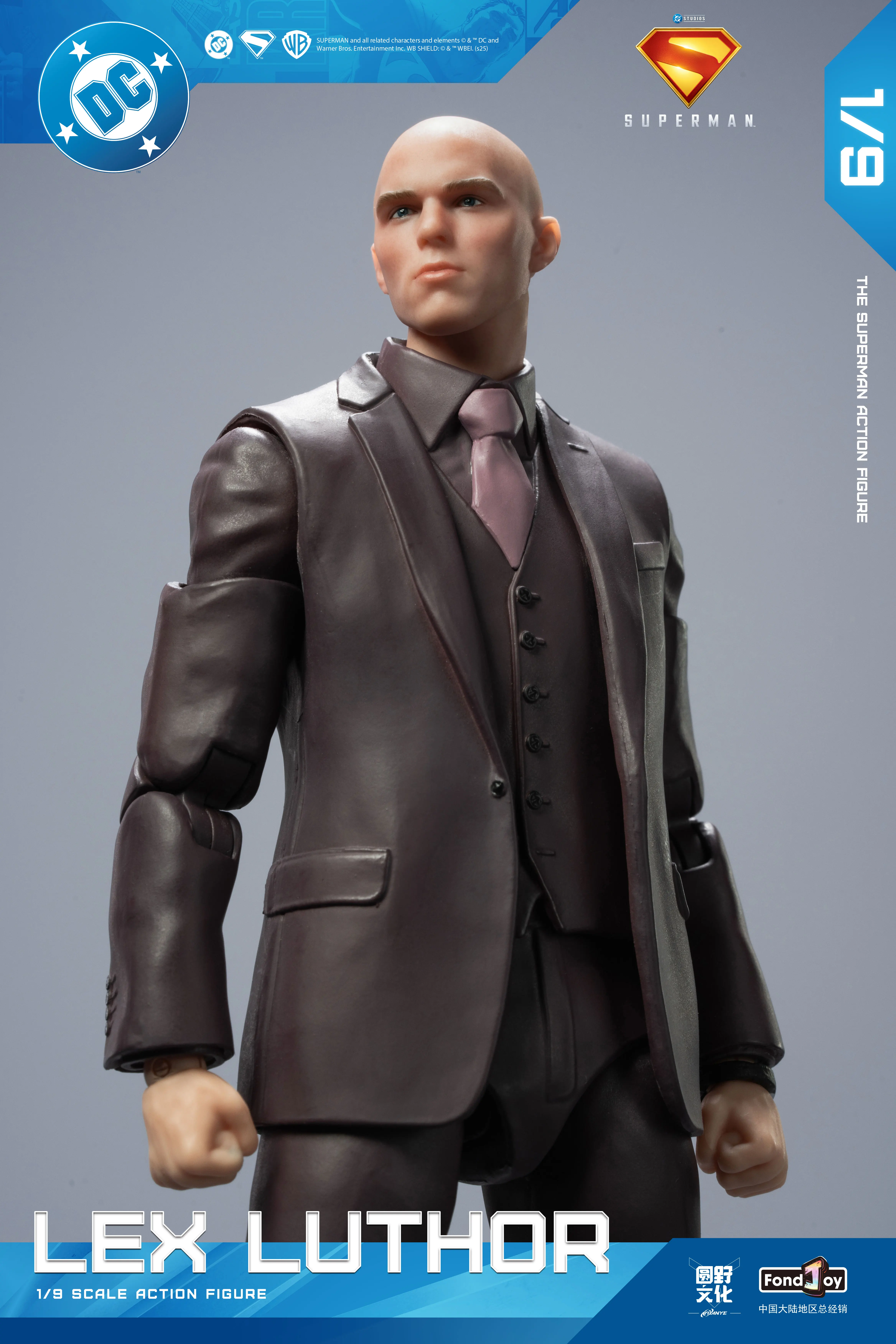 Fondjoy/泛乐文化Lex LuthorアクションフィギュアBR16863U Fondjoy 1:9 Scale DC Lex Luthor David Corenswet Action Figure 7