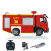 1/14 4x2 RC Fire Vehicles Radio Control Fire Fighting Truck 2-speed Transmission Painted Finished Light Sound Cars for Adults 3