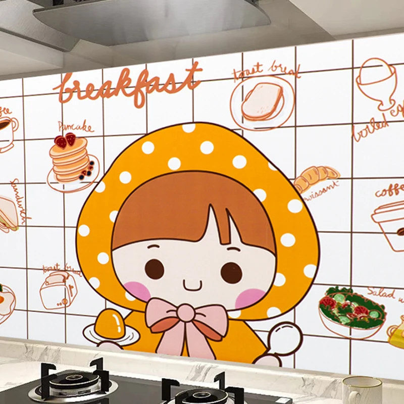 Kitchen Self Adhesive Oil-proof Wall Stickers High Temperature Foil Kitchen Cabinet Sticker Oil Proof Waterproof Wallpaper 1 Pc wall stickers,self adhesive stickers,waterproof tape,self adhesive wallpaper,vinyl wallpaper,kitchen wall sticker,adhesive wallpaper,oil proof film,waterproof wall tape
