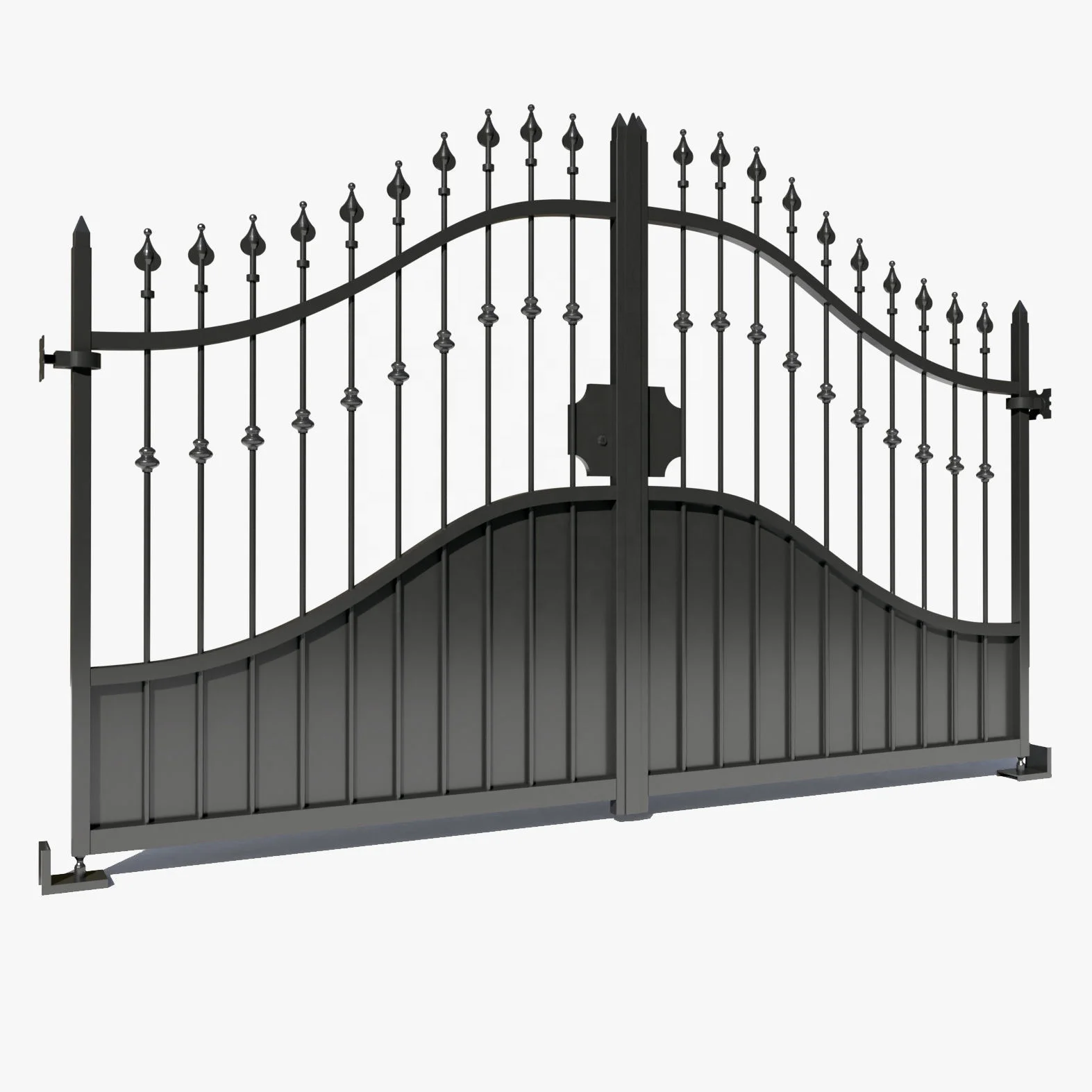 Hot Selling Iron Sheet Gate Design Cast Iron Gate Design Wrought Iron Gate 2