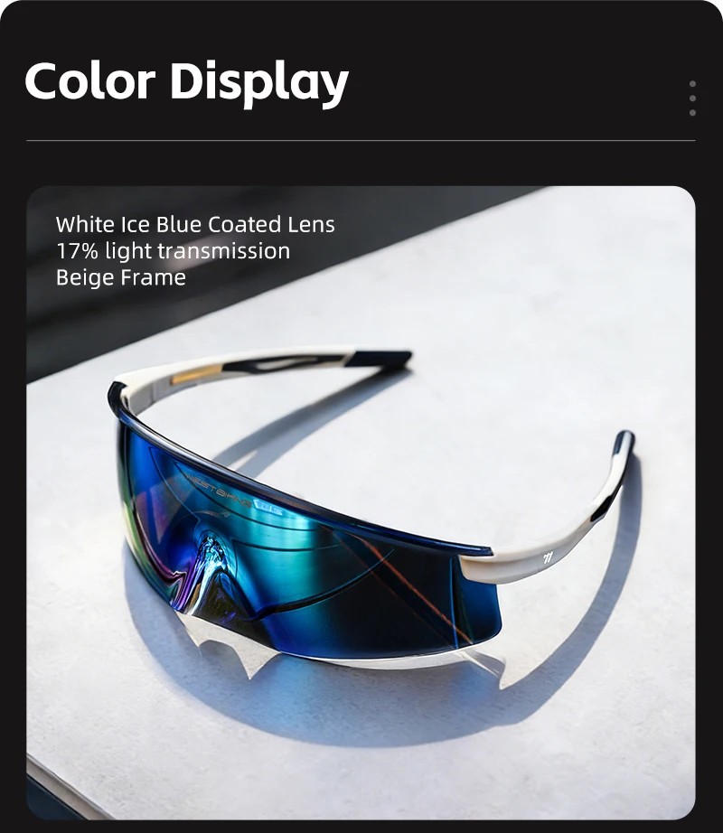 WEST BIKING Aero Beak TR90 Rahmen Radfahrbrille UV400 Kratzfest Beschlagfrei Leichte Sportsonnenbrille für Outdoor-Wanderungen – Detail 11