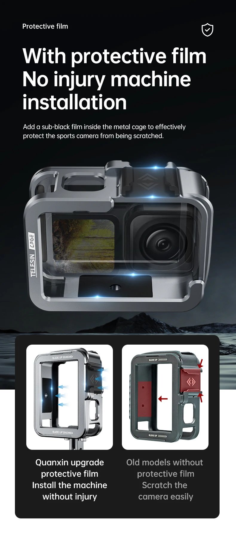 Aluminium Alloy Frame Case For 13 12 11 10 9 Double Clod Shoe Protective shell