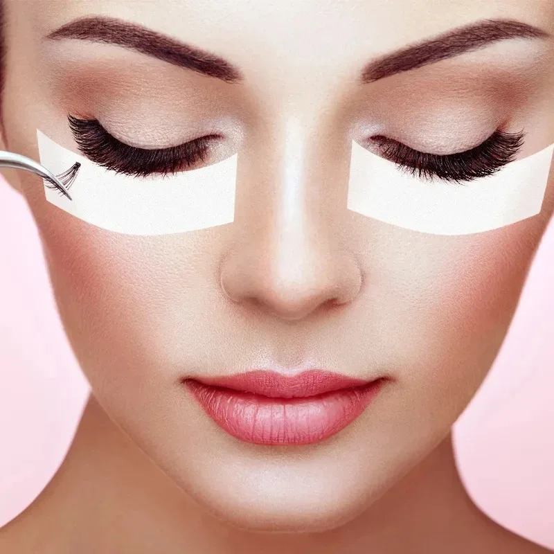 Micro Foam Eyepad Painless Lash Supplies PE Foam Eye Patch Easy Remove Tape Makeup Stickers Under Eyelash Pad Patch 110Pcs eyelash patches,eyelash patch,eyelash pads,eyelash accessories,eyelash extension supplies,eye patches