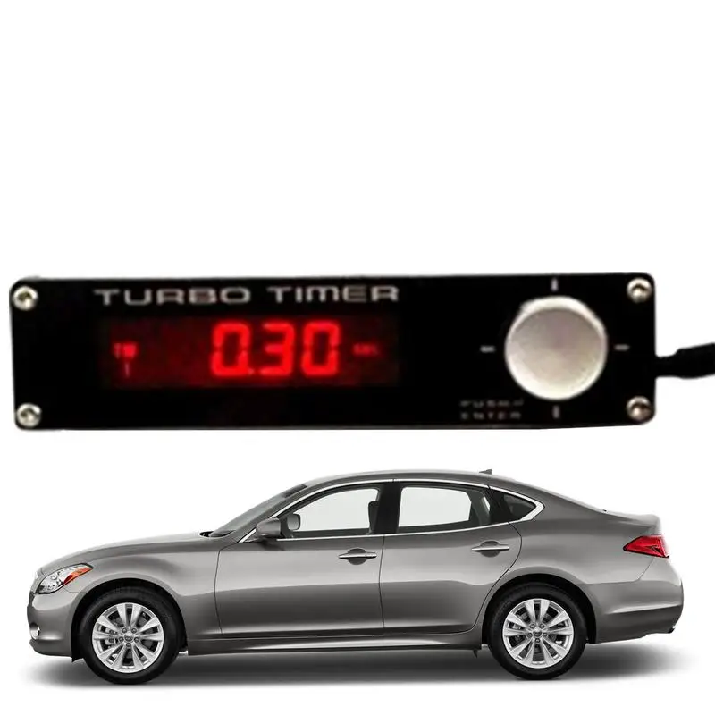 Universal Car Turbo Timer Display A Led Auto Turbo Timer Rosso Blu Bianco Led Dispositivo Di Visualizzazione Digitale Per Auto Da Corsa Accessori Auto