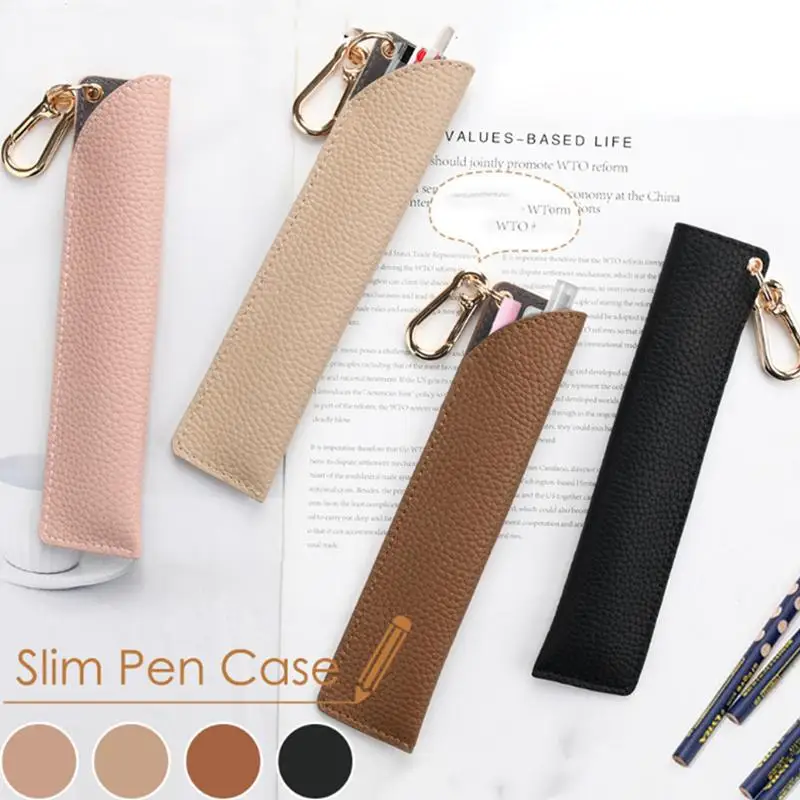 Astuccio in Pelle per Matite 1 Pezzo, Portapenne Kawaii per Studenti e Bambini