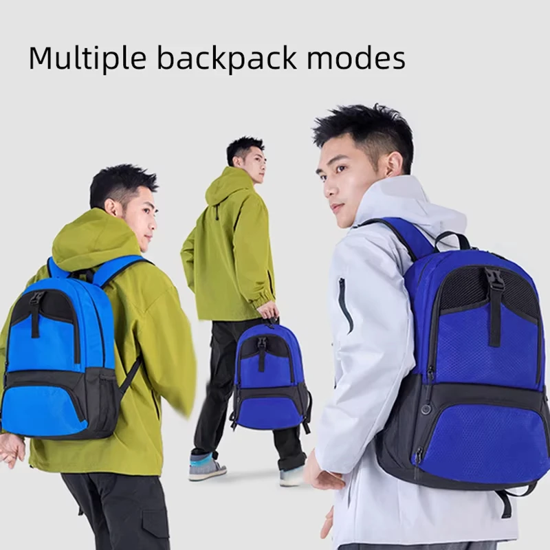 Oxford Sports Backpack with Shoe Pocket for Outdoor Activities