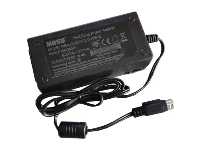 

Power Adapter MSA-Z4000IC12.0-48W-Q, 12V 4A, 4-Pin Din, IEC C14