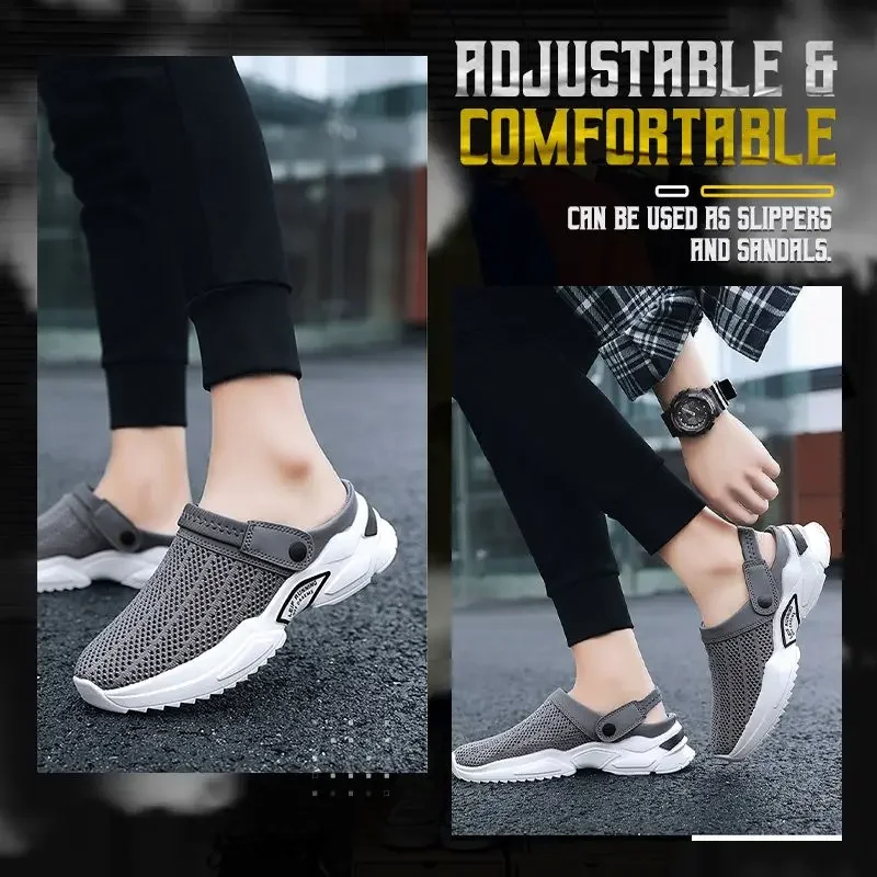 Men&rsquo;s Orthopedic Hollow-out Summer Sandals Summer Beach Sandals Ladies Clogs Slipper Men Flat Anti-Slip Flip Flops for Men