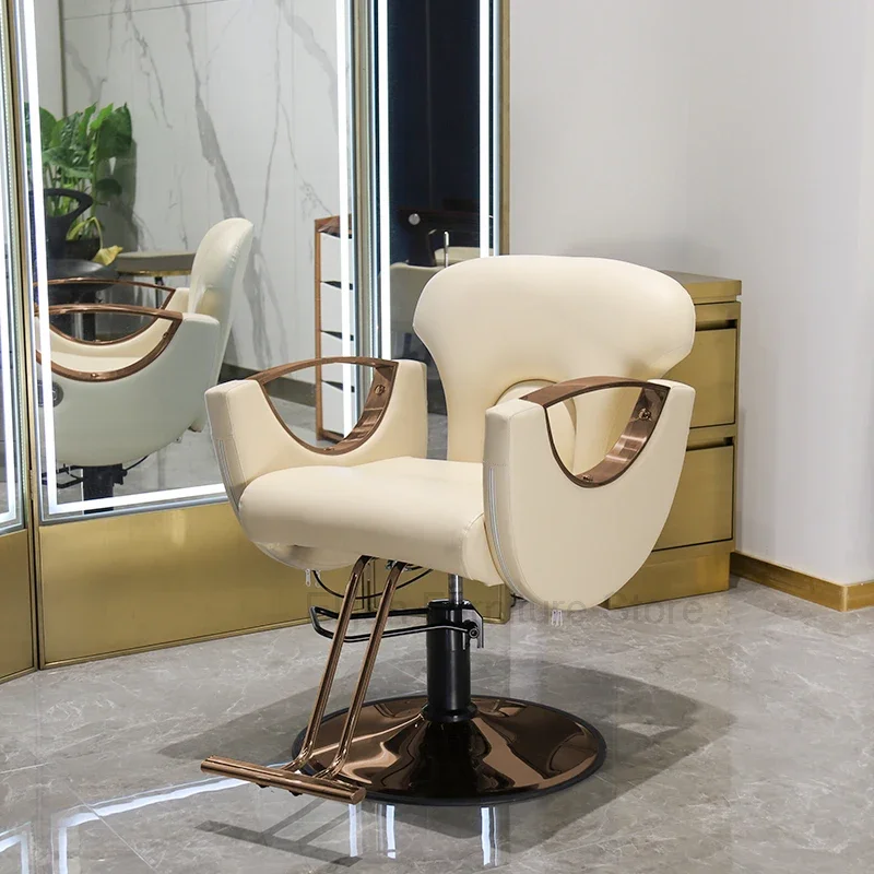 Swivel Vanity Barber Chairs Reclining Aesthetic Stylist Barbershop Barber Chairs Manicure Silla De Barberia Barber Furniture swivel vanity barber chairs reclining aesthetic stylist barbershop barber chairs manicure silla de barberia barber furniture