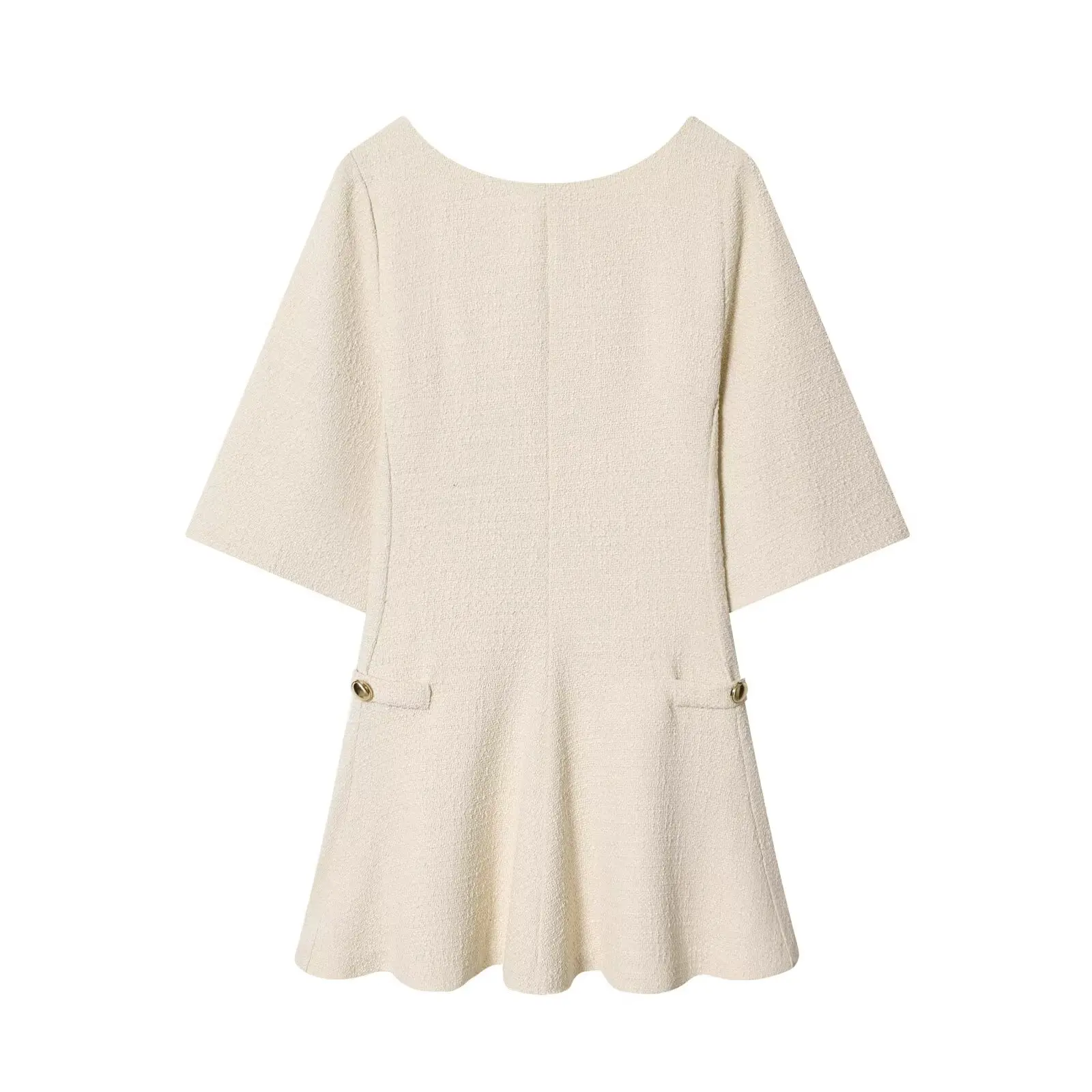 2025 New Fashion Texture Short Dresses for Women Short Sleeve Mini Dress Woman Chic Elegant Office Dress ﻿ ﻿ ﻿ ﻿