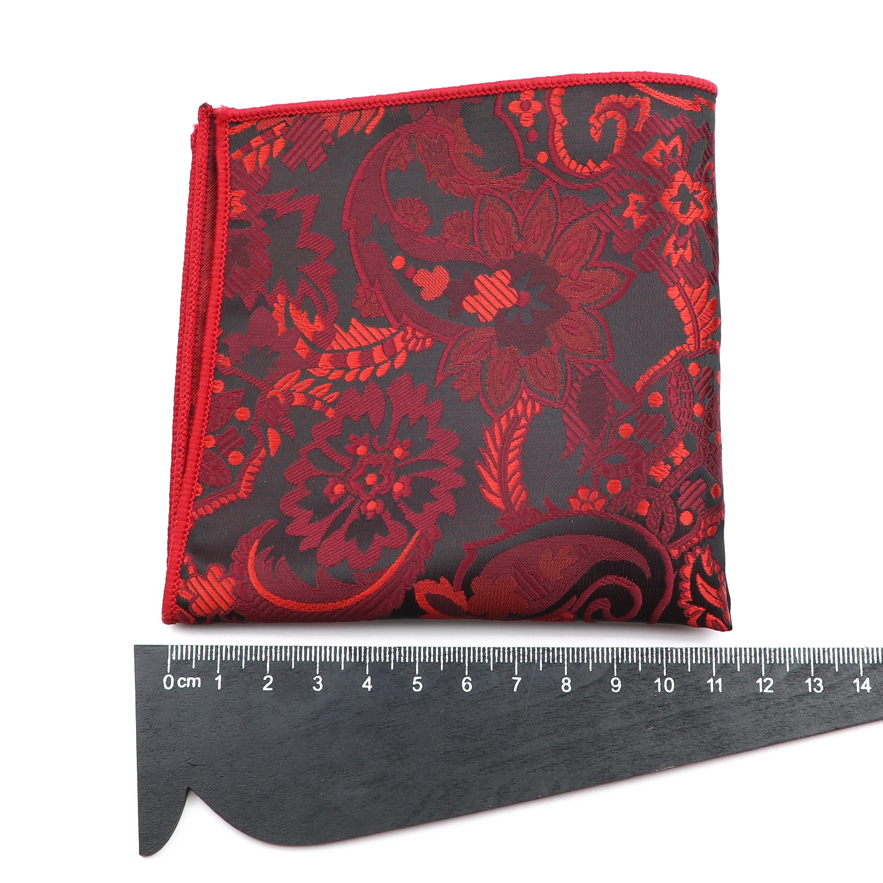 Pocket Square Mini Handkerchief Vintage Paisley Mens 23cm Width For Business Wedding Party Tuxedo Suit Accessories