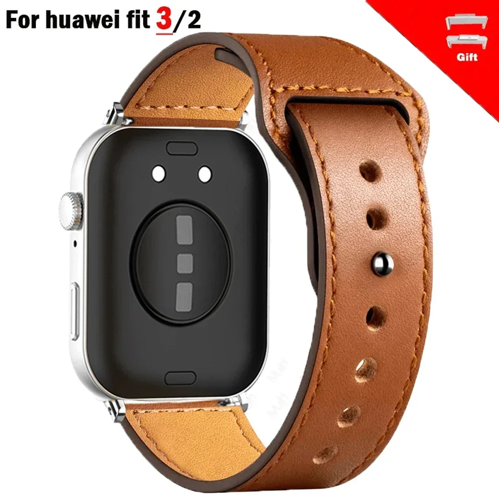 Premium Leather Smartwatch Band - Elegant Replacement Wristband Strap Accessories