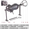 1.5kg/Time Whole Set Electric Gear Popcorn Puffing Maker Hand Rice Puffed Maize-Popping Machine 2