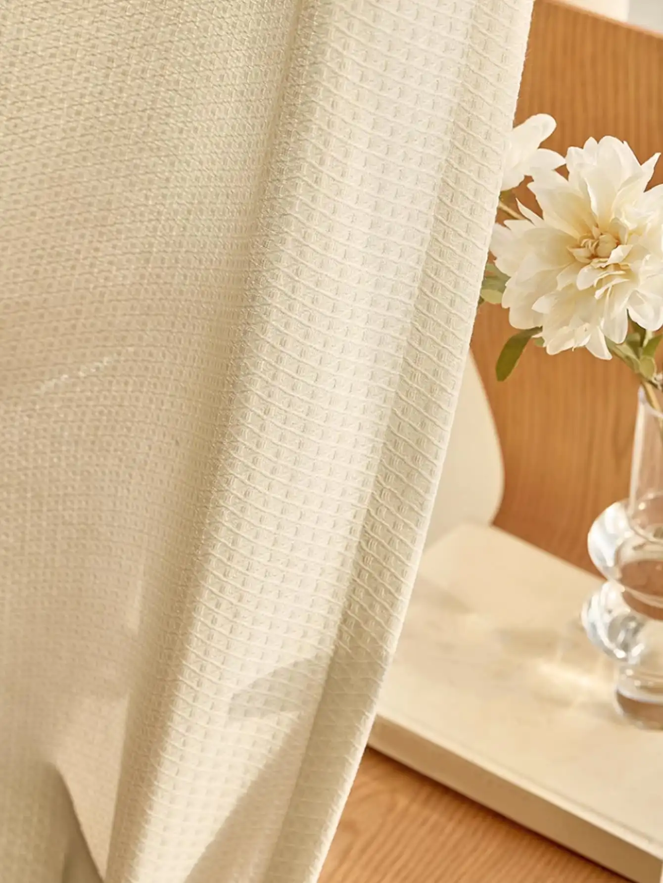 

Japanese cotton flax log breeze balcony bay window curtain