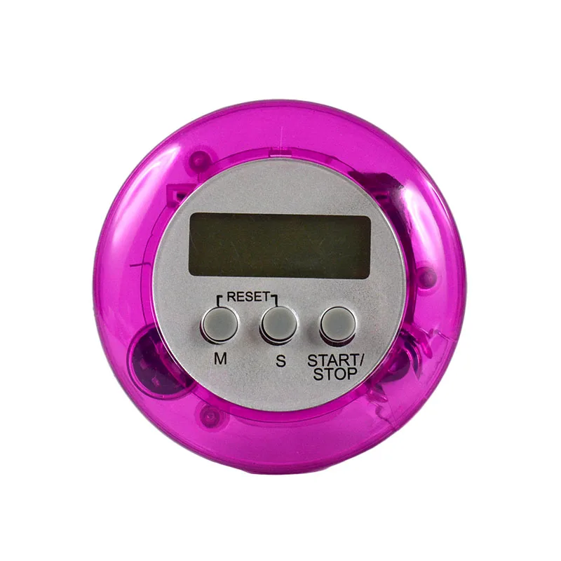 Mini Portable Round Shape Digital Magnetic LCD Stopwatch Timer Kitchen Sport Racing Alarm Clock Countdown 99 Minute 5 Colors 5