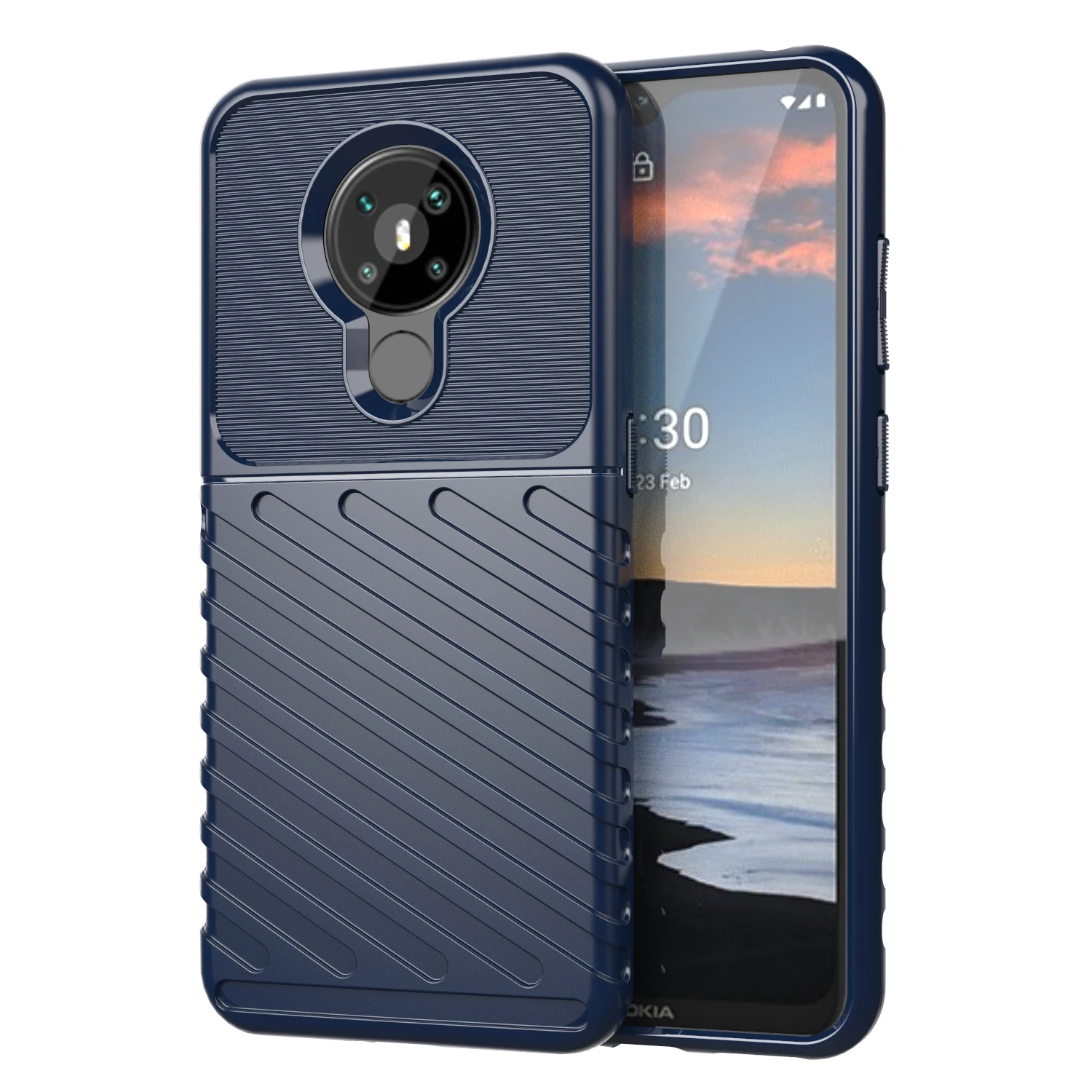 Luxury Thunder Shockproof Silicone Back Cover - Fashion Mobile Shell Coque s
