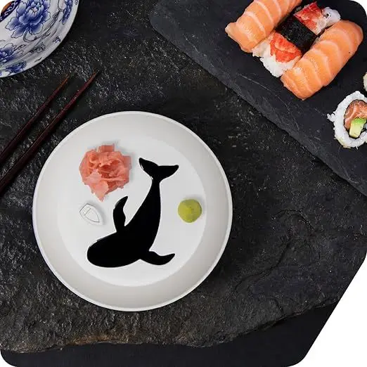 바다고래 디핑 디쉬 주방 간장 접시 혹등고래 원형 그릇 디핑 디쉬