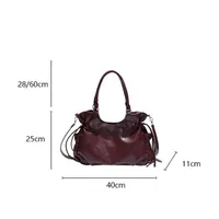 Sac fourre-tout Design de marque à la mode, nouveau sac à bandoulière rétro décontracté de grande capacité, sacs légers de luxe haut de gamme pour femmes 6