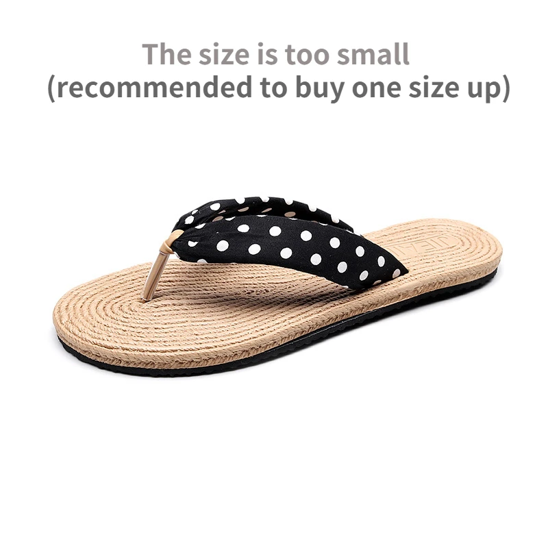 2023 New Summer Fashion Design Weave Women Beach Flip-Flops Non-Slip Flat Ladies Outdoor Soft Slippers Women's Simple Flip-Flop