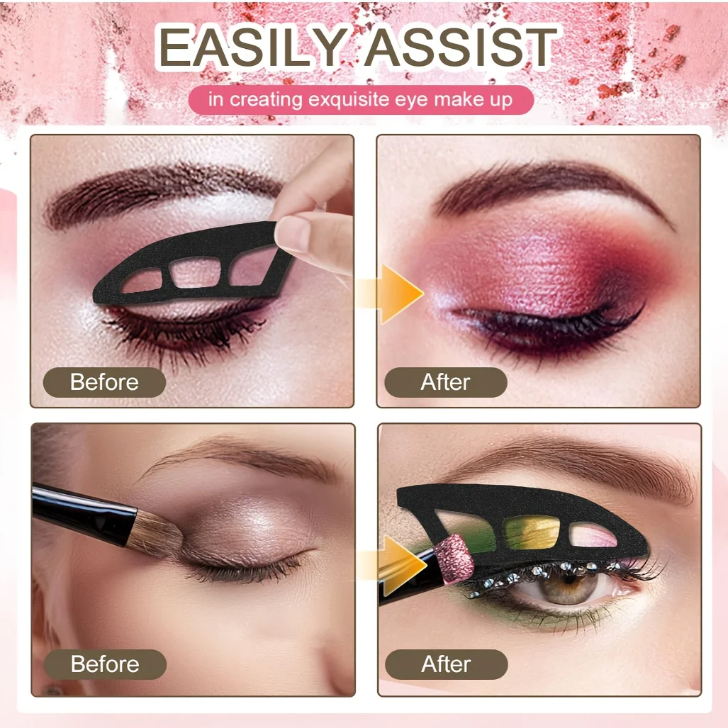 Eye Makeup Stencil Kit Reusable Eyeliner Guide for Beginners
