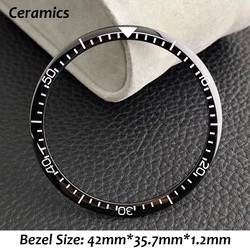 Sleek Ceramic Bezel Insert for Men's Watches - Black/Brown/Green (2 ceramics)