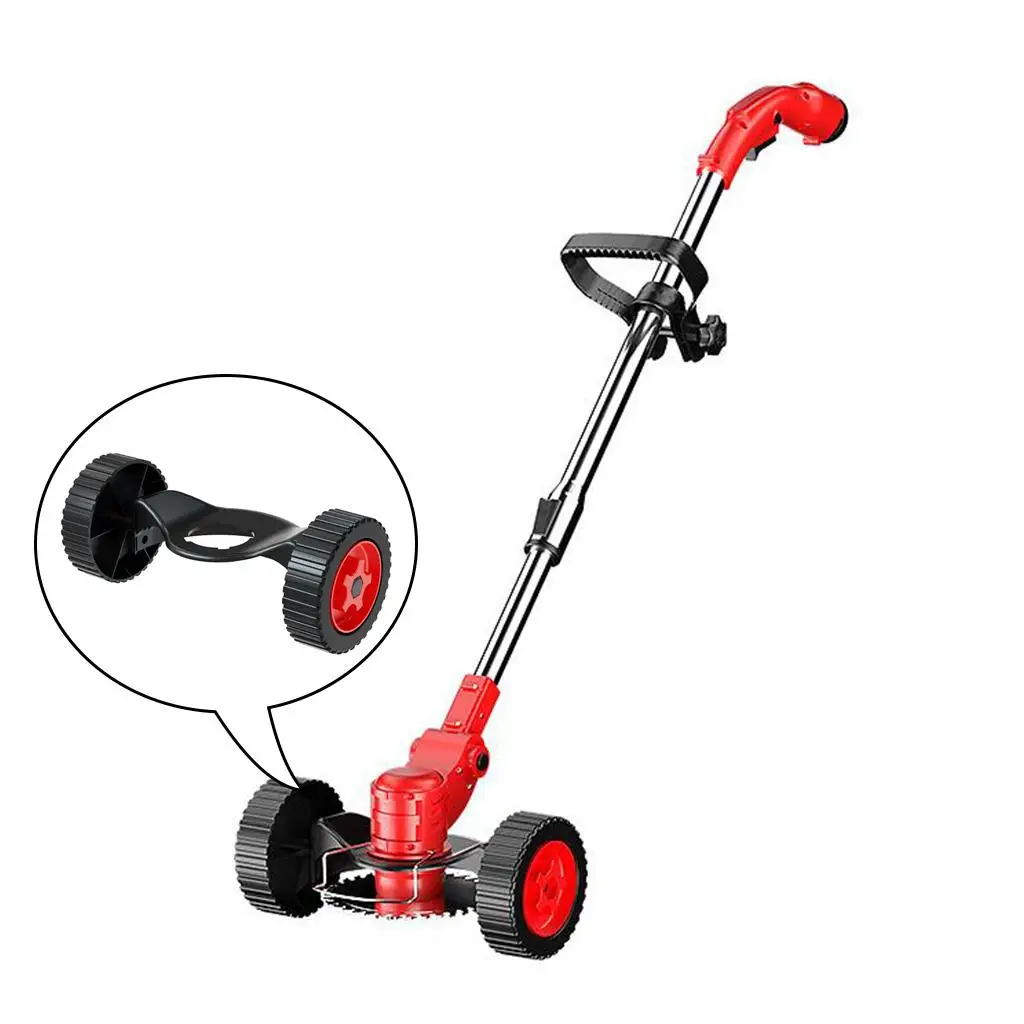 잔디 트리머 휠 도구 정원 잔디 깎는 기계 휠 스트링 커터 가지치기