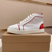 Fashionable Men's Sports Shoes with Unique Red Soles by Designer 1