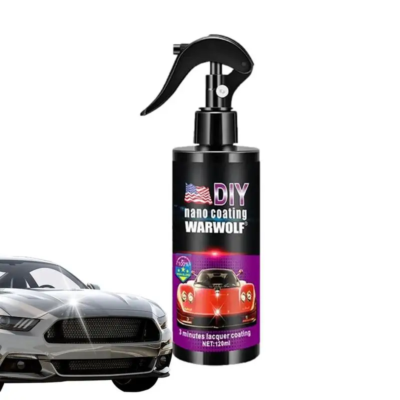 120Ml Car Detailing Paint Care Polishes Nano Ceramic Car Coating Anti-Pioggia Idrorepellente Glaco Spray Auto Faro Lucidatrice