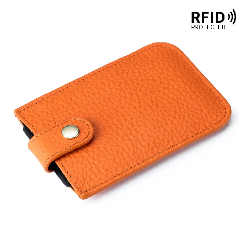 Slim Card Case Thin Card Holder Minimalist Credit Sleeve with RFID Blocking Strong Magnetic Back Pocket Mens Wallet