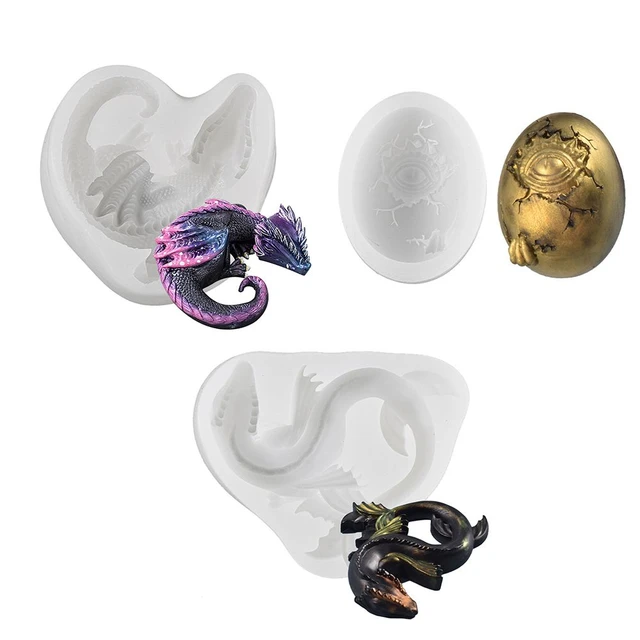 Mini Size Dragon Egg Fondant Epoxy Resin Silicone Casting Molds Jewelry  Keychain Pendants