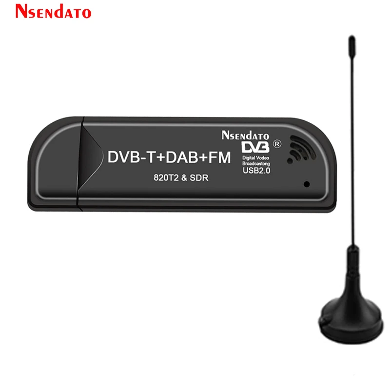 Digital USB2.0 RTL2832U & R820T2 DVB-T SDR USB TV Stick Tuner DVB-T+FM+DAB RTL SDR TV Receiver Dongle With Antenna For windows
