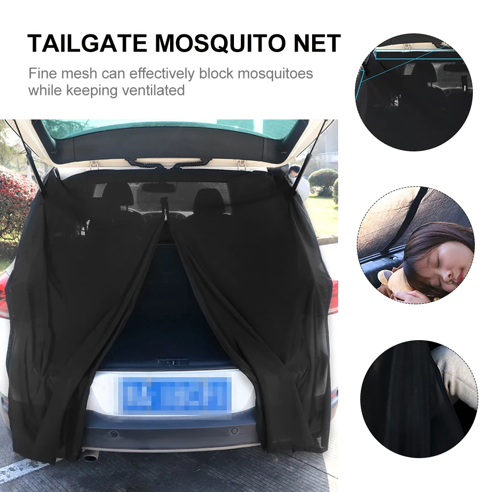 Car Anti-mosquito Curtain SUV Trunk Sunshade Car Tailgate Mosquito