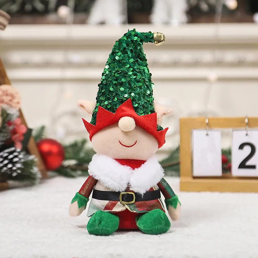 

Украшение для полки Elf Doll Рождественский эльф кукла праздничный декор, восхитительный Безликий Elf Gnome плюшевый для дома на Рождество