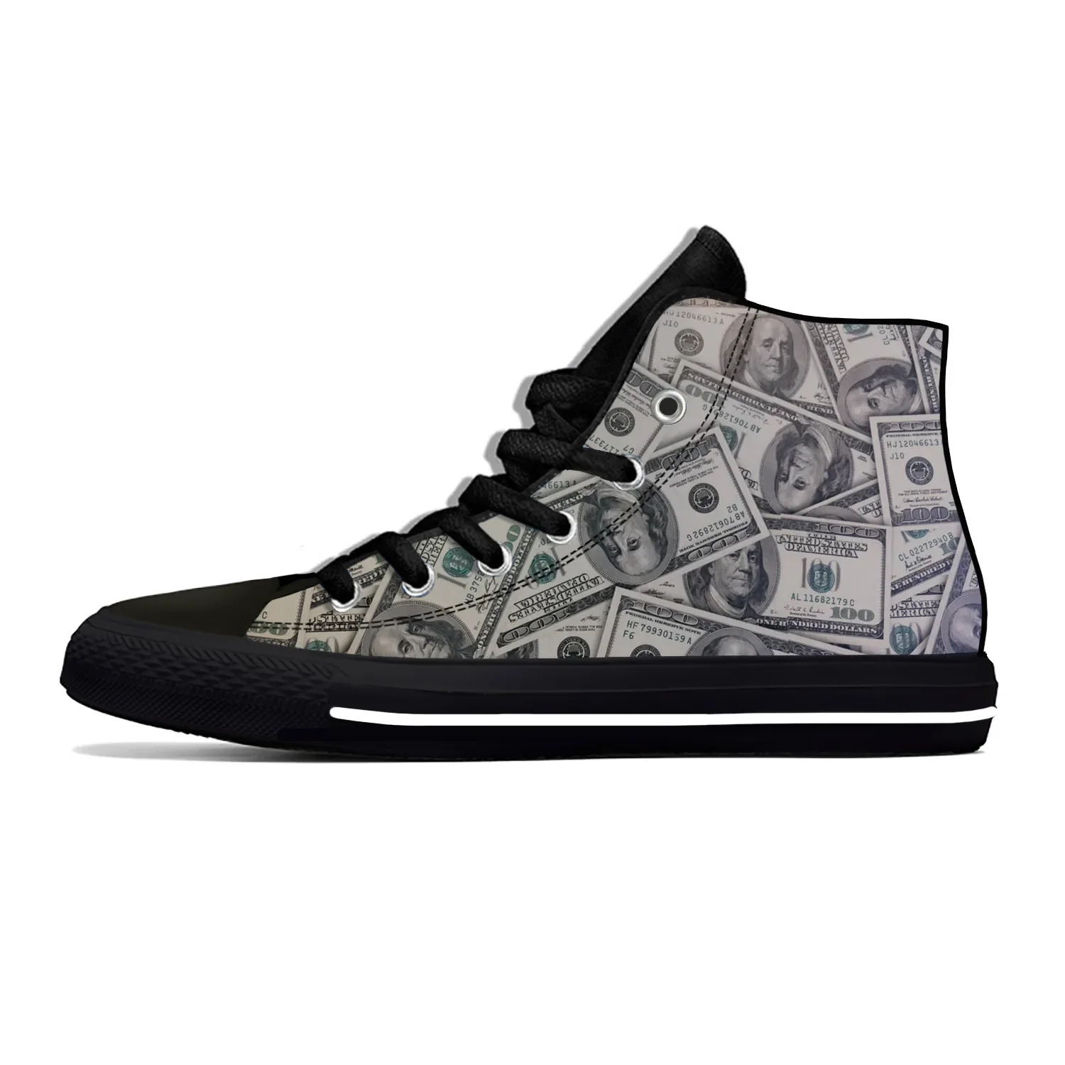 Hot Summer Gothic Dollar Dollars Money Anime Cartoon Funny Latest Casual Shoes High Top Men Women Sneakers Classic Board Shoes 4