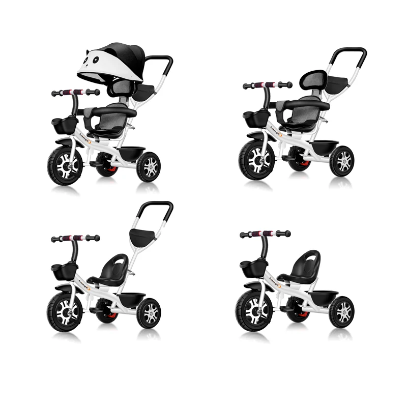 2 In 1 Baby Stroller Children's Tricycle Bicycle Two-Way Three-wheel Kids Bike Toddler Trike Boys Girls Birthday Gift