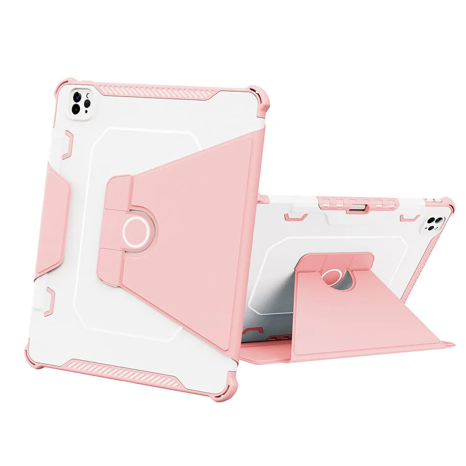 Custodia In Silicone Per Ipad Pro 12.9 2022 Smart Cover In Pelle Con Supporto Girevole Per Slot Per Matita Per Ipad Pro 12.9 3Rd 4Th 5Th Gen