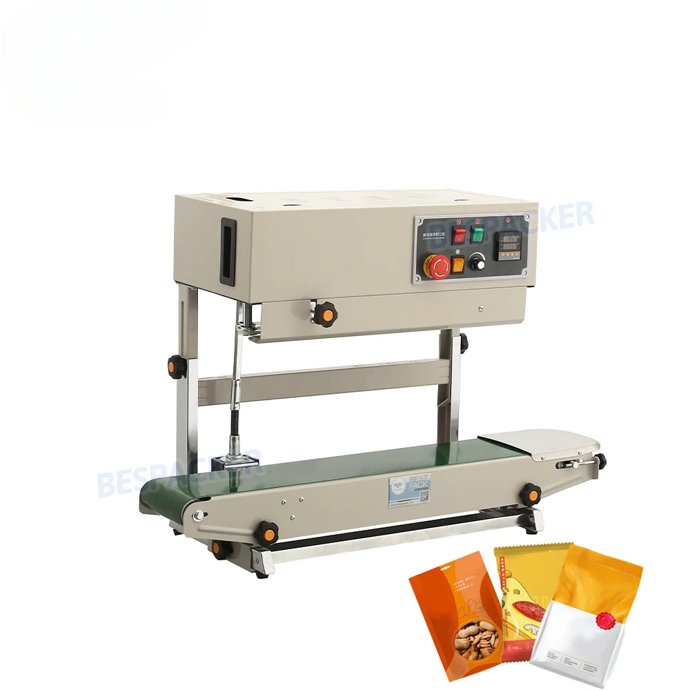 CE Certification Vertical Continuous Film Band Sealer Sealing Sealer Machine With Printing Machine