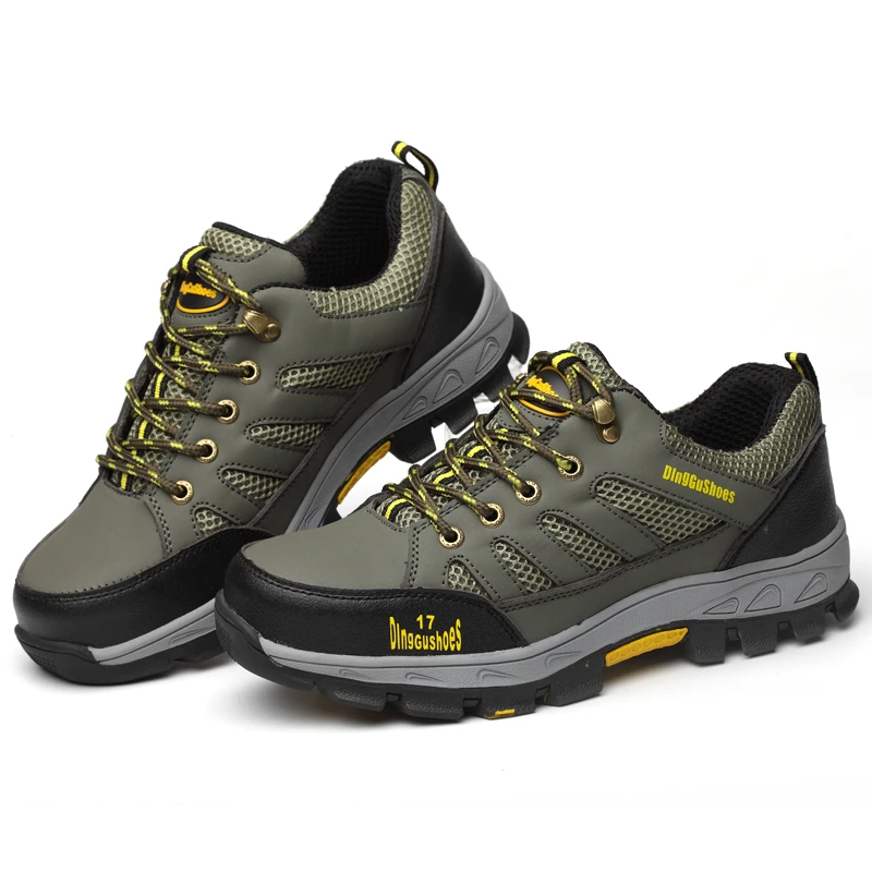 Zapatos de trabajo de con punta de acero para hombre, calzado de ligero y transpirable, botas de antigolpes para construcción Industrial| | - AliExpress