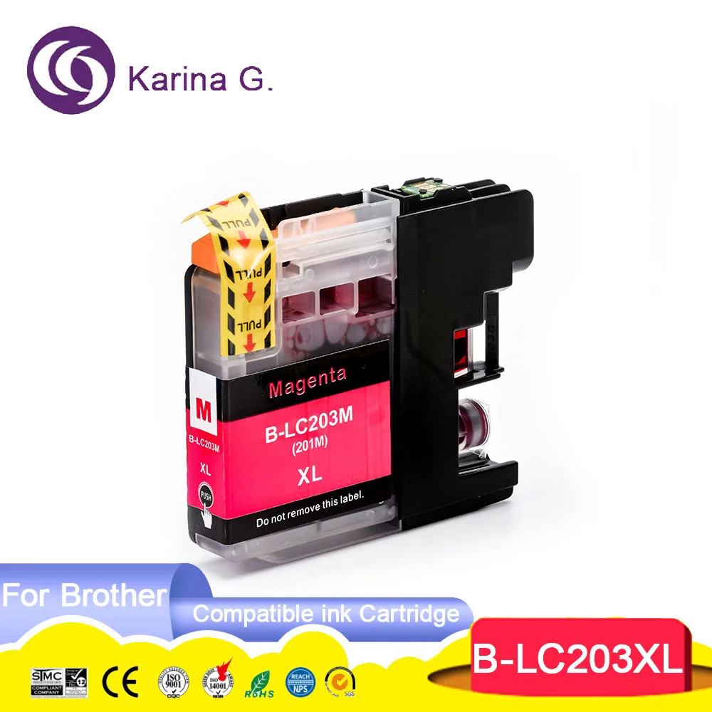 LC201 LC203 LC203 Compatibel Ink Cartridge For  MFC-J885DW J460DW J480DW J485DW