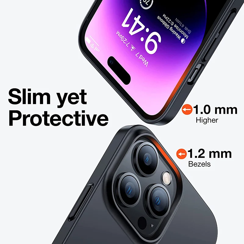 Ultra Thin Matte Back Cover - Premium Hard Case with Big Cam Design