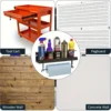 5Aerosol Spray Can/Paper Towel Holder,Paint Bottle Storage Rack,Steel Wall Mount Shelf,Tool Organizer for Garage,Craft Workspace 5