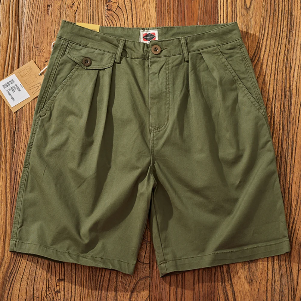 

Summer's new loose casual shorts straight mid-length pants men's nickel pants overalls